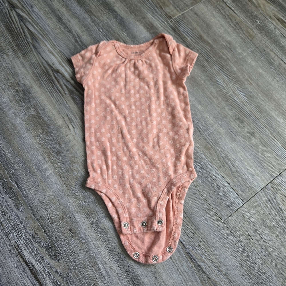 6M Girls Pink Polka Dot Kids One Piece